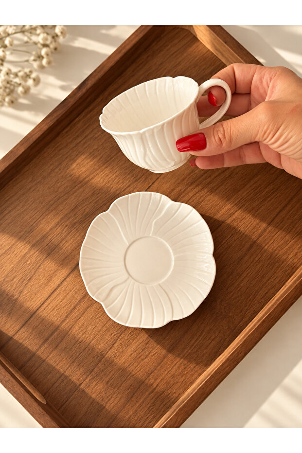 Bloom Set of 2 Porcelain Coffee Cups in Box