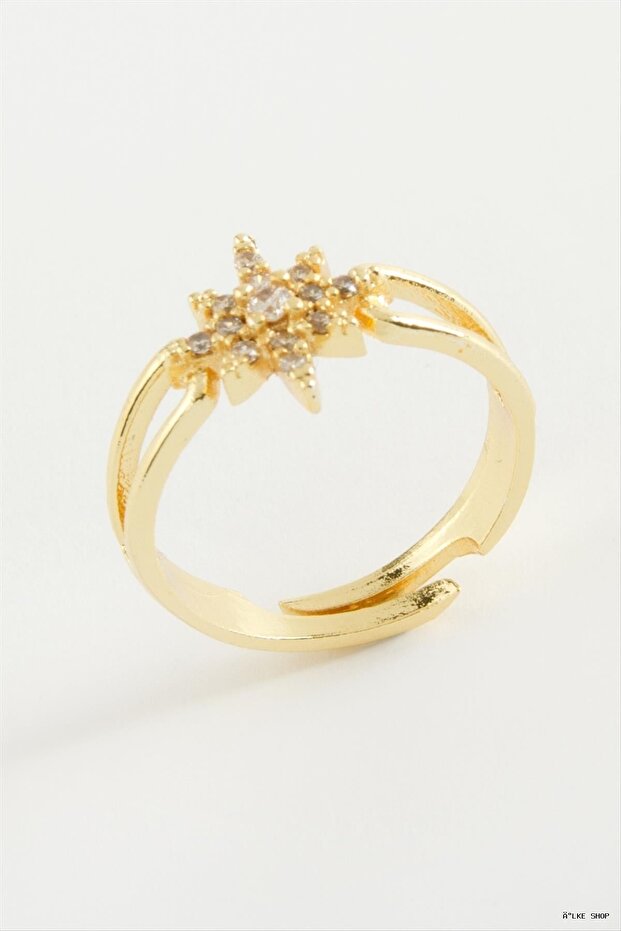 Ilkestor Lightning Zircon Stone (204814) Ring Yellow