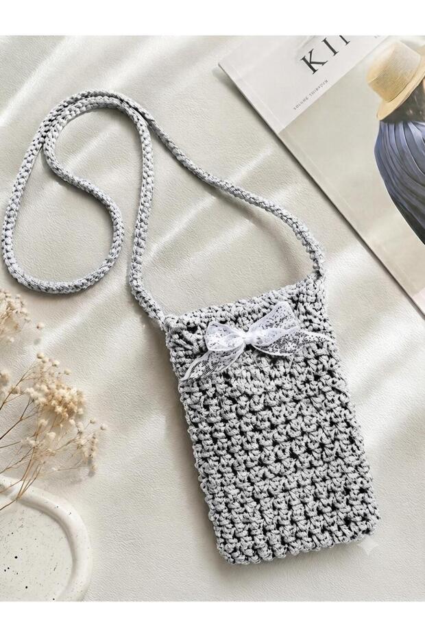Handmade 3 Different Color Options Macrame Rope Phone Bag