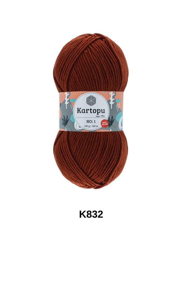 1 piece snowball no:1 100 grams 160 meters yarn for baby and adult vest jacket sweater blanket scarf beanie anti-pilling hand knitting yarn color: k832