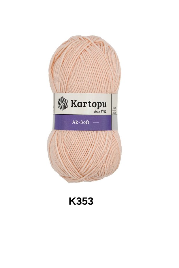 1 piece kartopu aksoft 100 grams 330 meters colorful designs scarf beanie cardigan blanket vest hand knitting yarn color: k353