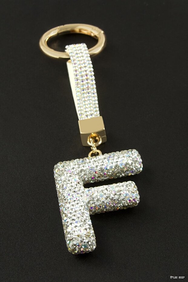 Ilkestor Lettered Savaroski (232242) Stone Keychain