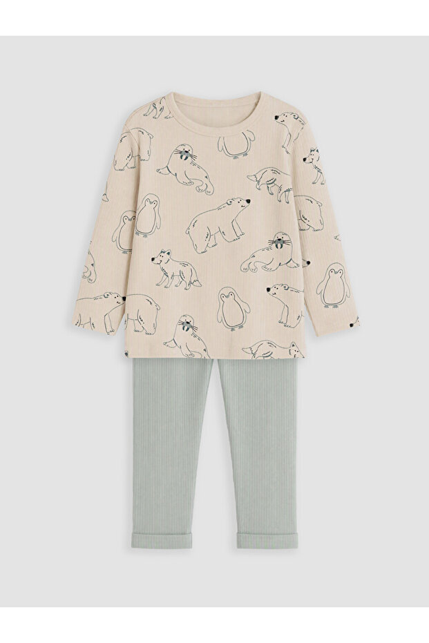 Patterned Baby Boy Set