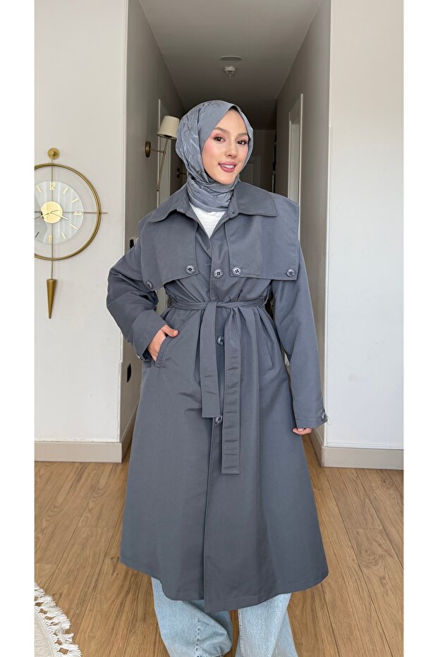 New Season Torino Button Detailed Trench Coat