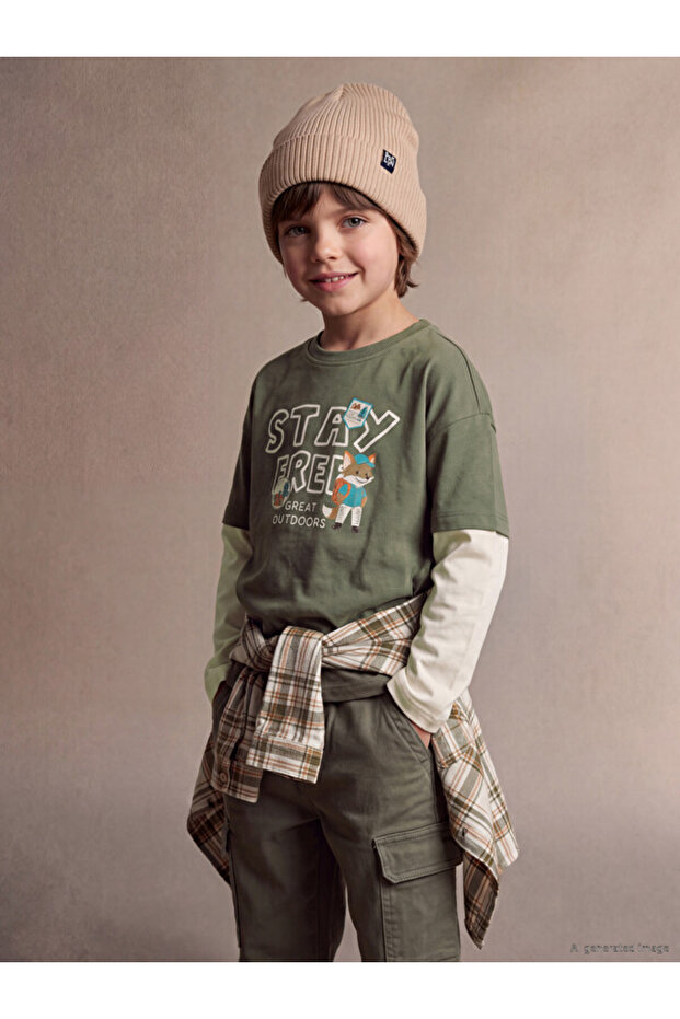 Esvab • Modern & Distinctive Boys' Long Sleeve T-Shirt