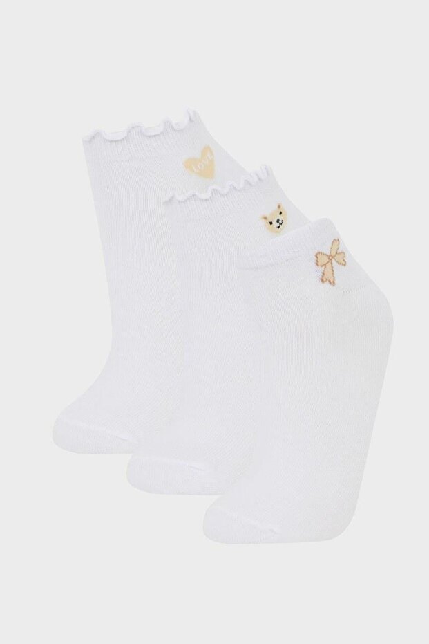 3-Pack Cotton Bootie Socks (Ns)