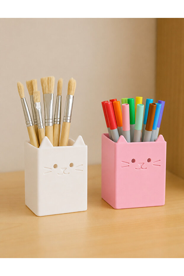 Pencil Case Figured Organizer Pen Holder Set of 2