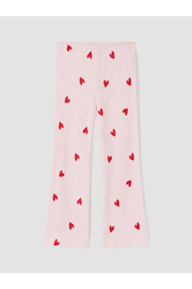 Esvab • Modern & Distinctive Heart Embroidered Girls' Spanish Style Pajama Bottoms