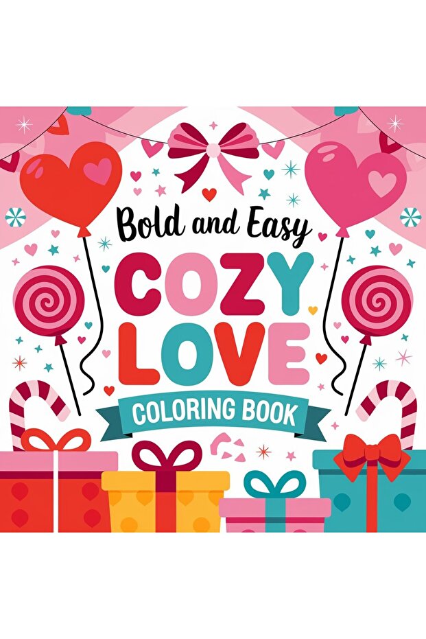 Cozy Love 40-Page Coloring Book-Thick Pages (21 X 21 cm) Suitable for Children and Adults