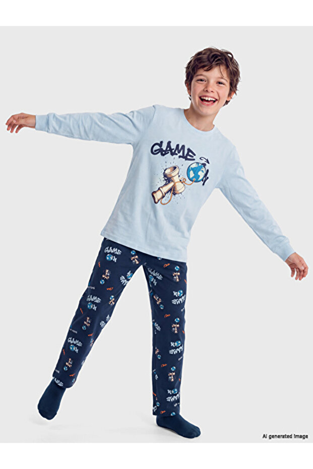 Timeless Clothing & Timeless Choices Zero Roba Collar Boys' Pajama Set