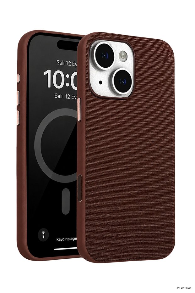 Ilkestor iPhone 14 Vero Magsafe Cover (12938) - Brown