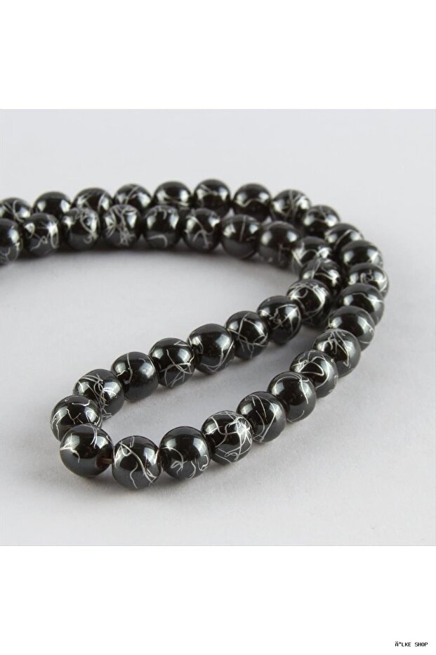 Ilkestor Striped Hematite Stone 8 (10545) mm White