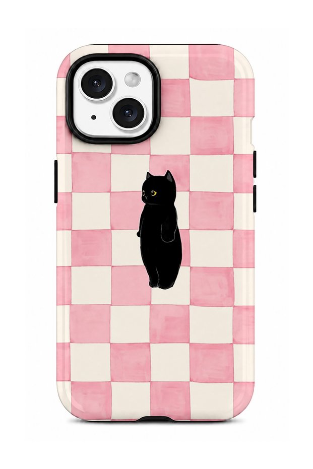 Compatible with iPhone 13 / 14 - Gariban Kitten Double Layer Cover, Glossy Surface Protective Glossy Touch Case