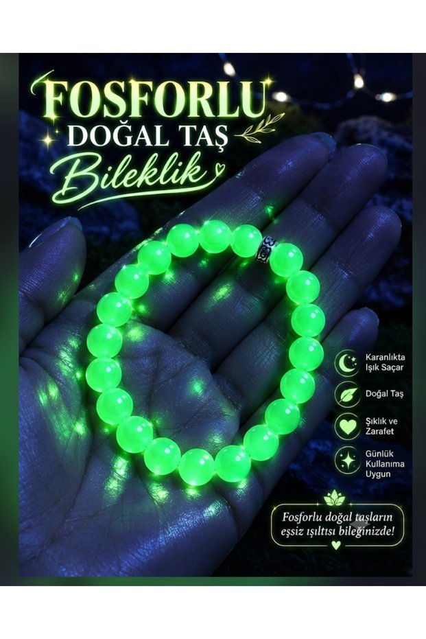 Night-Glowing Phosphorescent Natural Stone Bracelet ✨ The Day Is Elegant, and the Night Is Enchanting with Light!