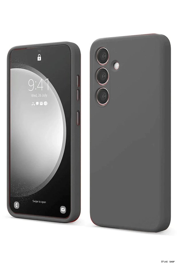 Ilkestor Galaxy S24 Fe Case First Silicone (25111) - Gray