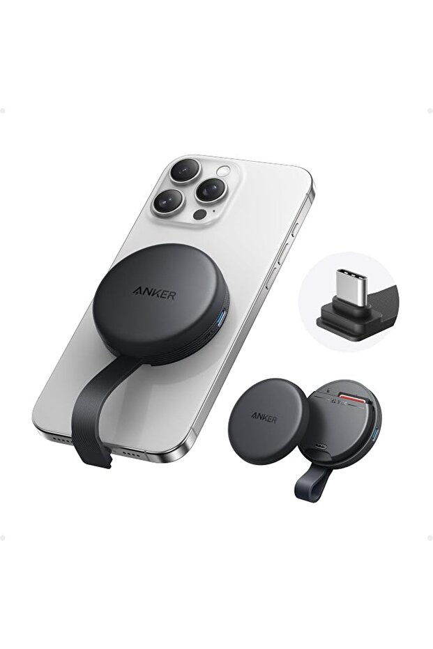 محول أنكر ماججو USB-C، قارئ بطاقات SD لسلسلة آيفون 17، قارئ بطاقات ذاكرة مغناطيسي محمول