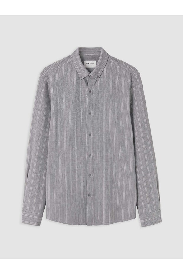 Slim Fit Striped Men's Shirt from Uzg Store for Style Enthusiasts