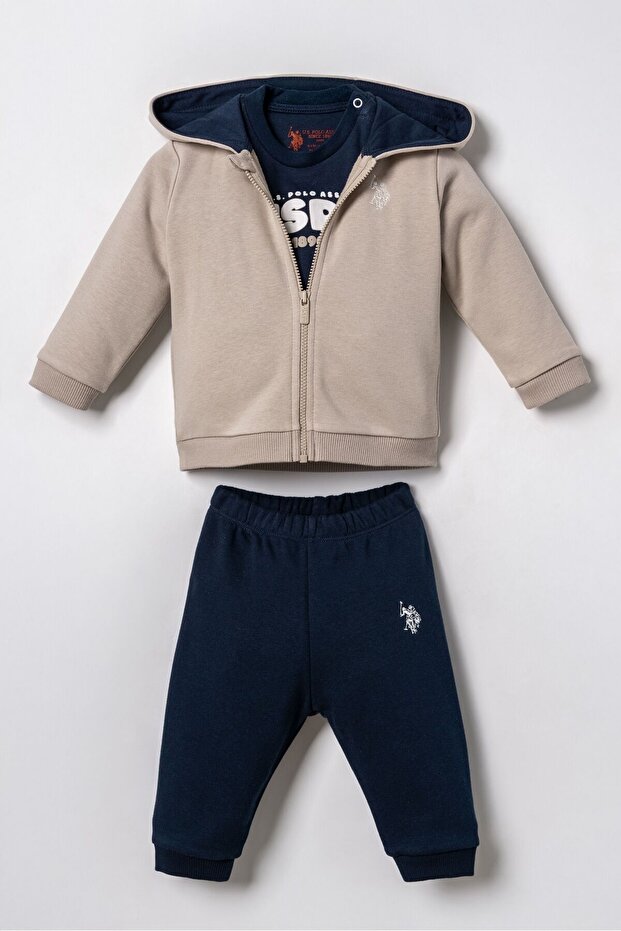Baby Boy Embroidered Red Cardigan Set Usb3191-C-V2