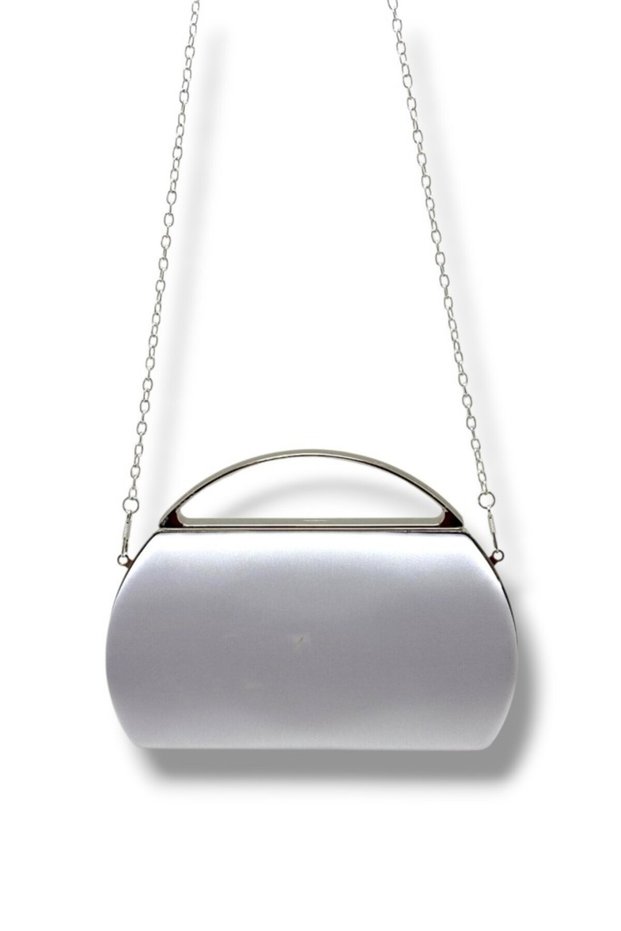 Varol 351-26 Satin Steel Case Evening Dress Women's Bag
