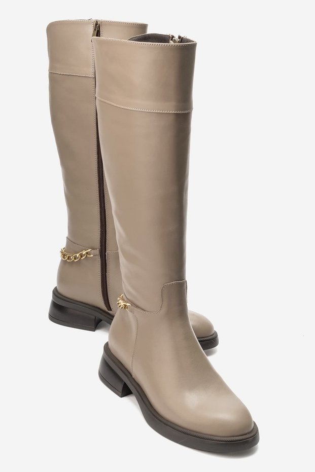 Varville Women's Genuine Leather Boots Mink