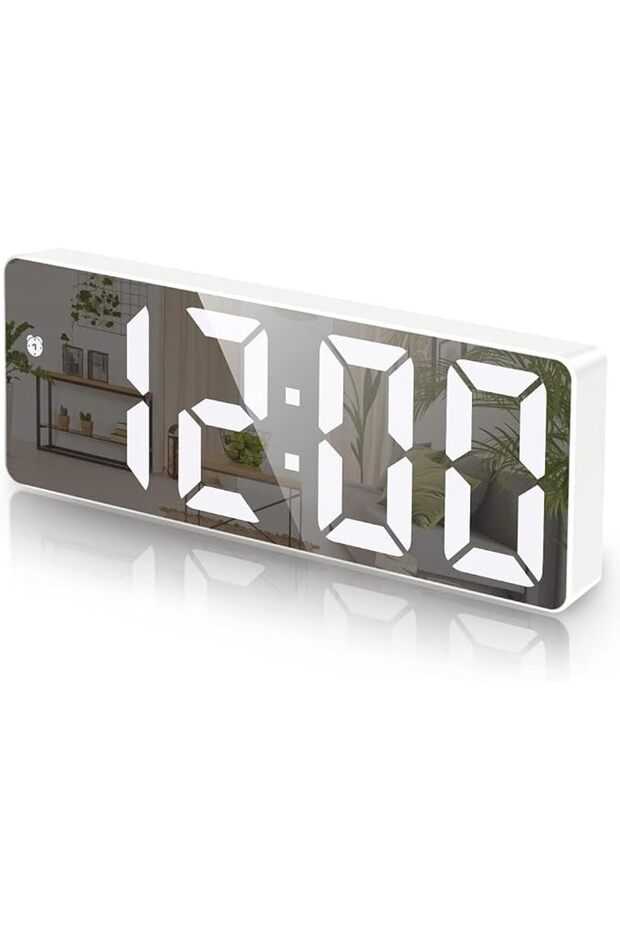Digital Alarm Clock, Adjustable Brightness, Voice Control, Digital Clock with Large Display L