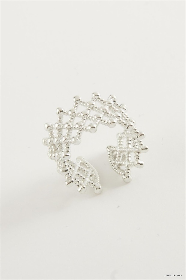 Zngzrmll Mesh Metal Ring (135806) Silver Color