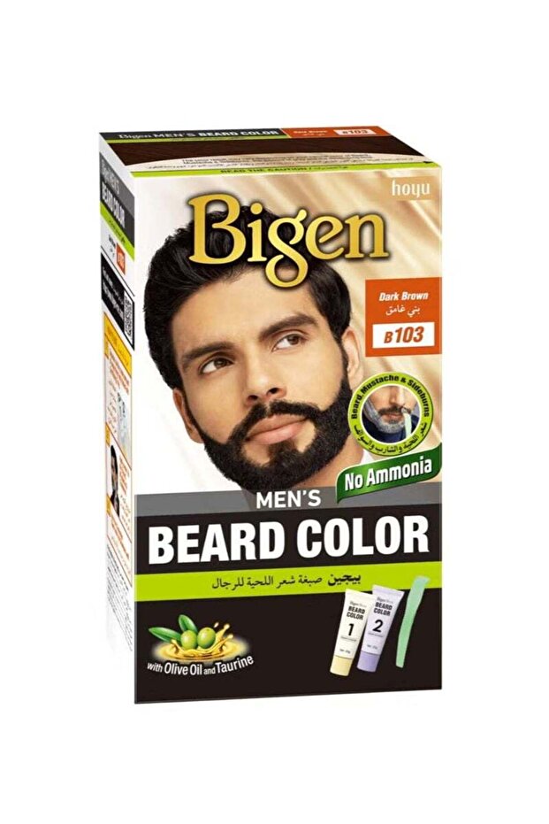 MENS BEARD COLOR B103 DARK BROWN