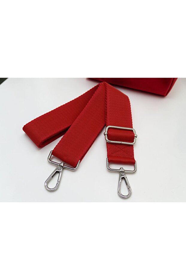Red Polyester Adjustable Bag Strap