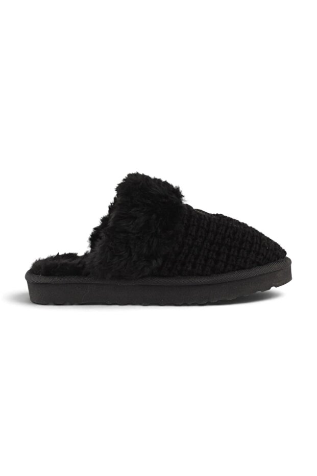 Huggy Plush Knitted Women's Slippers