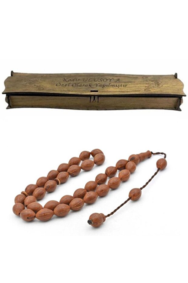 Handcrafted Systemed Cut Wood Rosary Beads from Andiz Tree