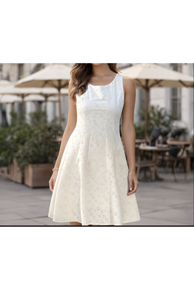 Victoria m Short Dress, Cream