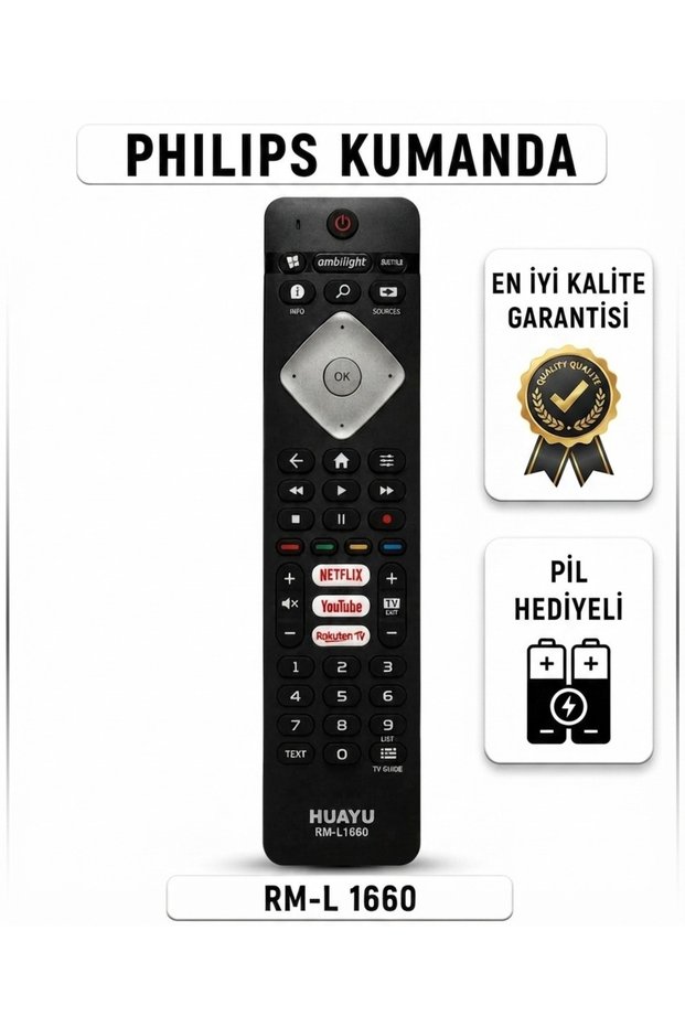 KUMANDA RM-L1660 **PİL HEDİYELİ**
