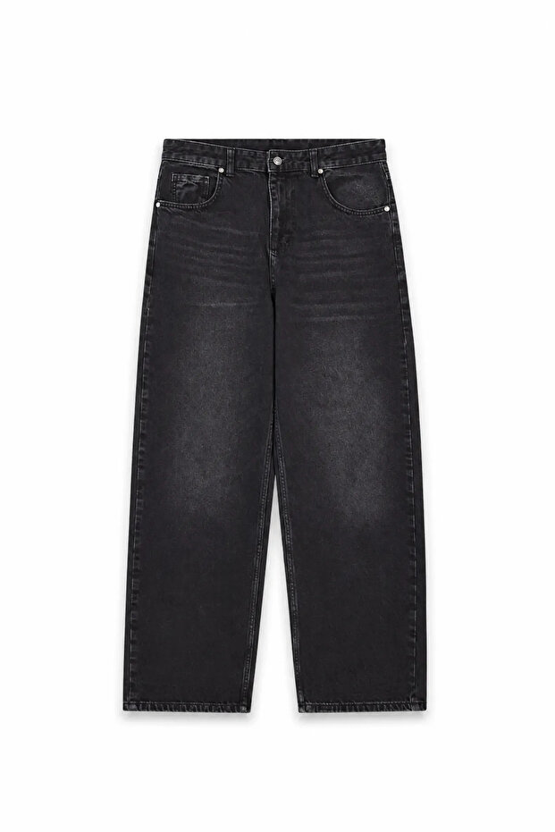 Dagon - Black - Baggy Style - 100% Cotton Denim - Men's Trousers