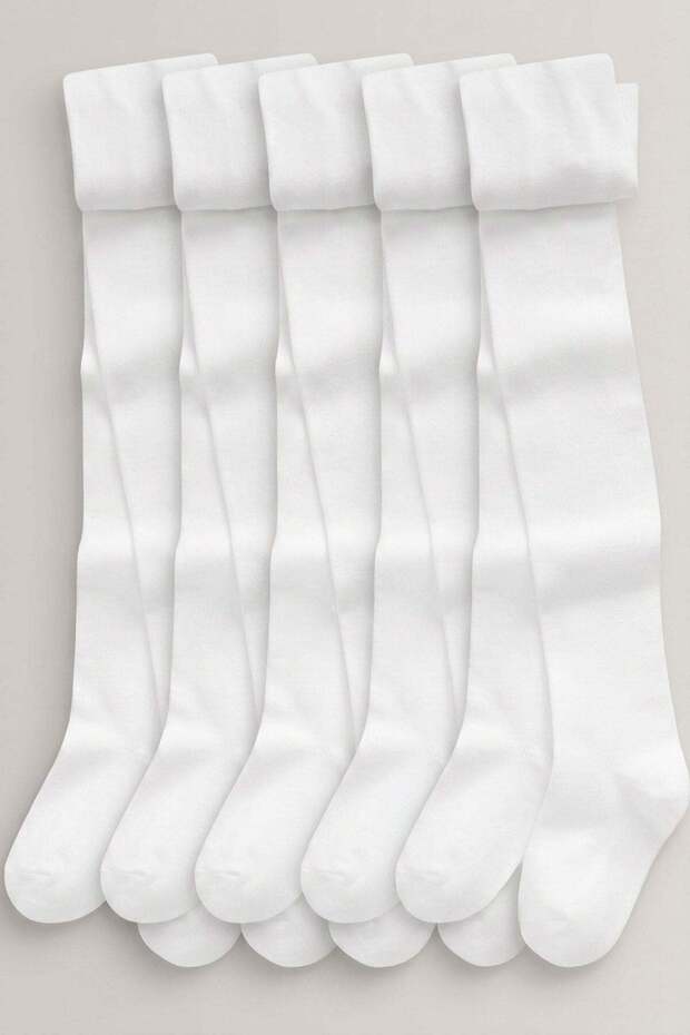5 Pieces of Girls' Cotton Combed Cotton Pantyhose