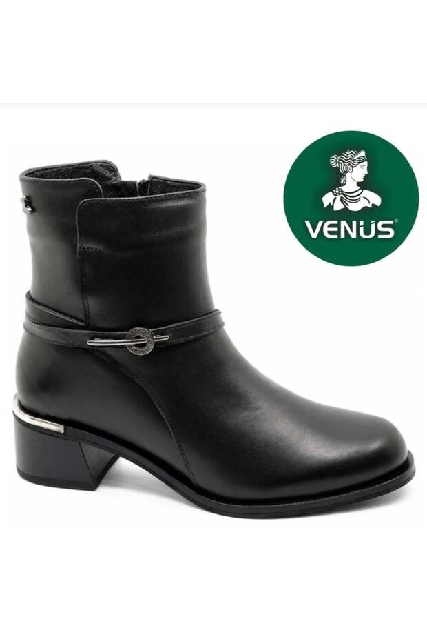 2352411K Genuine Leather Heeled Classic Women's Boots
