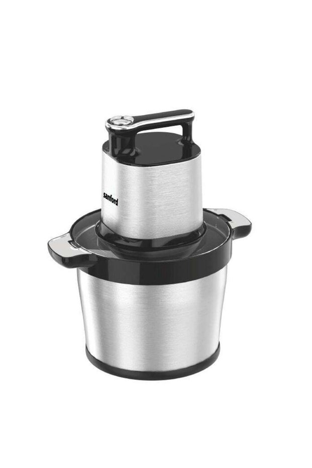Electric Food Chopper 8L Stainless Steel Mincer & Mixer with 3 Speed Control & 6 Sharp Blades for Heavy Duty Kitchen Tasks 8 L 1300 W SF5586FC BS Silver/Black