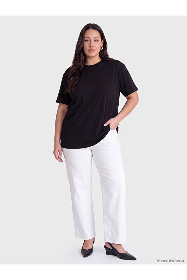 Trendlucky Plus Size with Difference Women's 100% Cotton T-Shirt