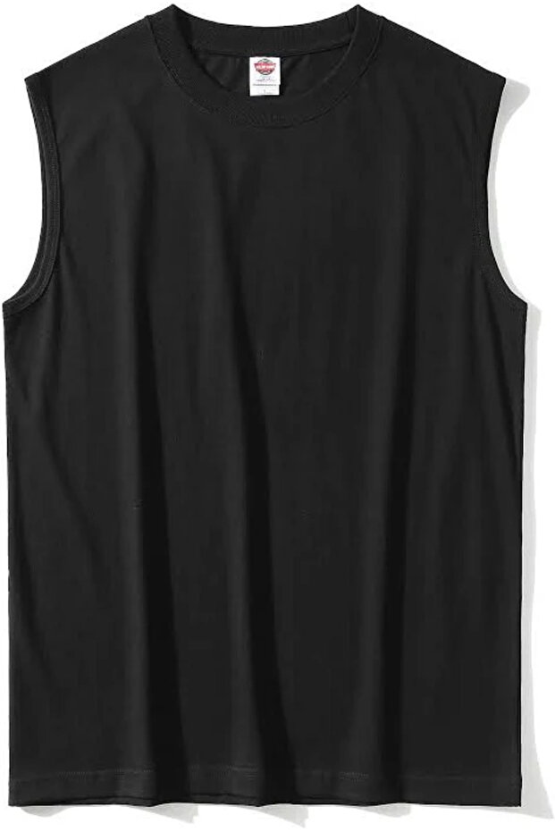 Plain Simple Design Black Unisex Undershirt