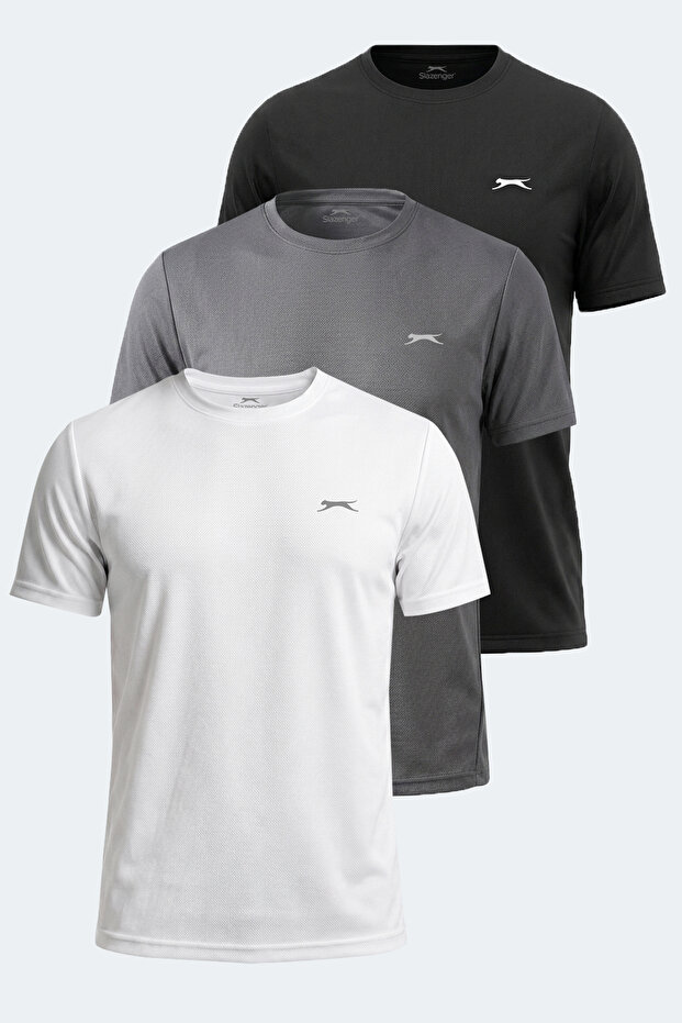 Haunted I 3-Piece Set Men's White - Black - Dark Gray T-Shirt