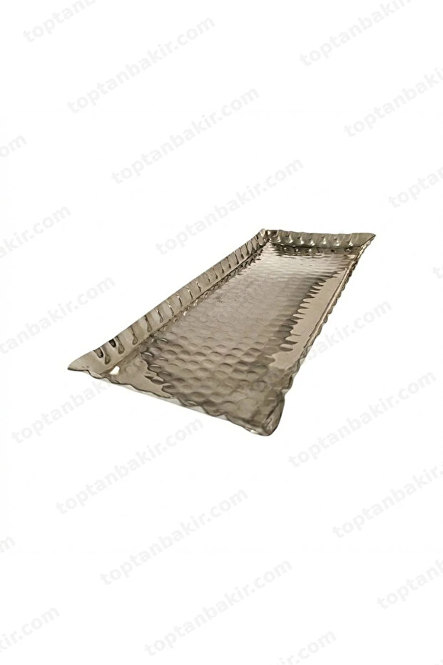Handmade Copper Tray – Hammered Pattern, Rectangular Presentation Tray. 32 × 12 cm
