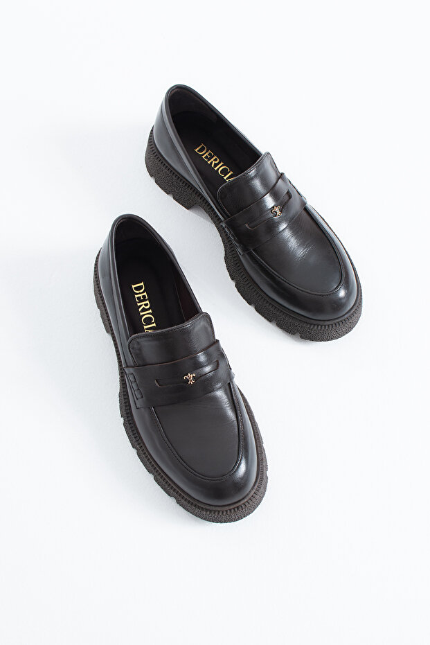 Dervon Women's Genuine Leather Casual Loafer Shoes