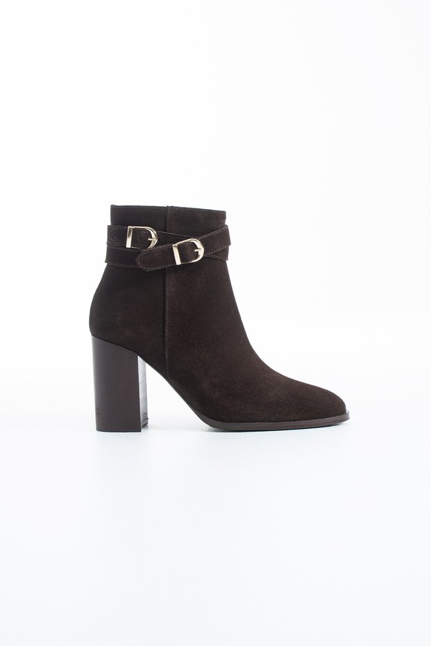 Allegri Women's Genuine Leather Suede Thick Heeled Boots
