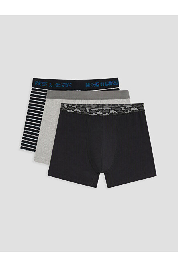 Esvab • Modern & Premium Cotton Flexible Men's Boxer Briefs 3-Pack