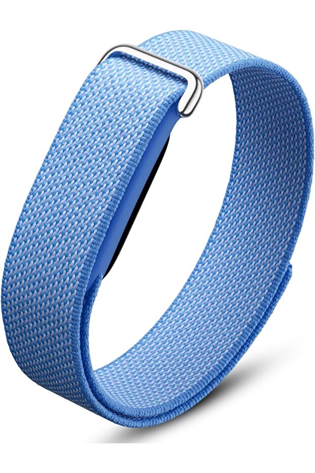 Dado Woven Nylon Loop Band Compatible with Google Fitbit Air, Stretchy Breathable Sport Strap, Adjustable Elastic Replacement Wristband with Metal Buckle for Men Women