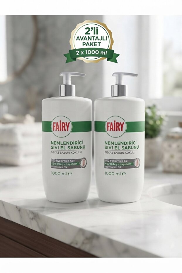 Liquid Hand Soap White Soap Scented 2X1000 ml