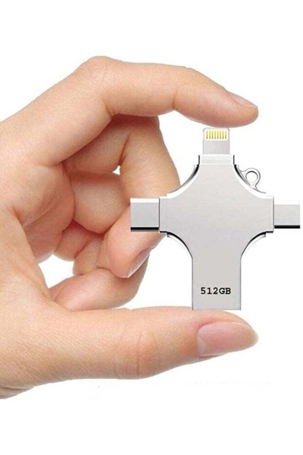512GB Multi Connector Flash Drive USB A USB C Micro USB and iPhone Connector