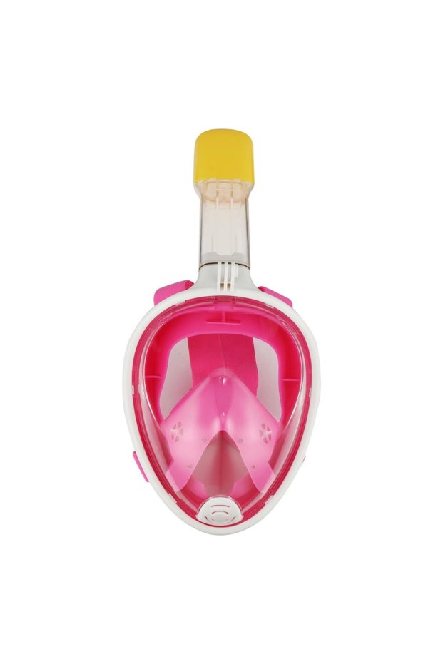Full Face Snorkeling Diving Mask Full Face Anti-Fog and Leak S/M Pink