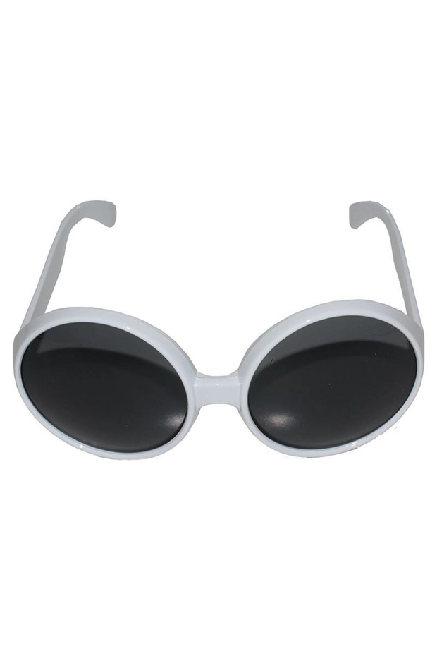 80S White Color Nostalgia Greenwood Party Glasses