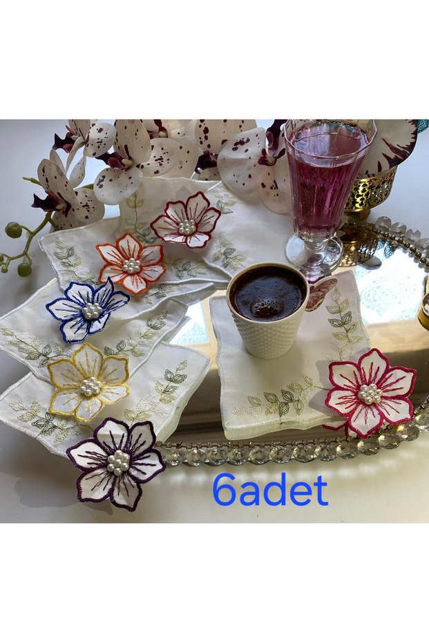 Coffee-Shaped Napkins,Cocktail Napkins,Coffee Presentation Napkins,3D Engraved Design