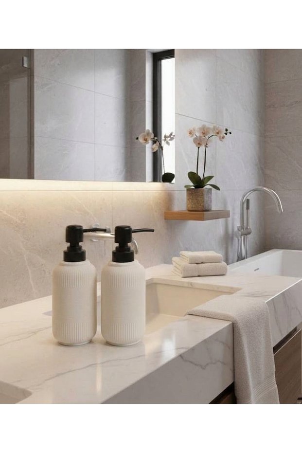 2 Luxury Porcelain Liquid Soap Dispensers